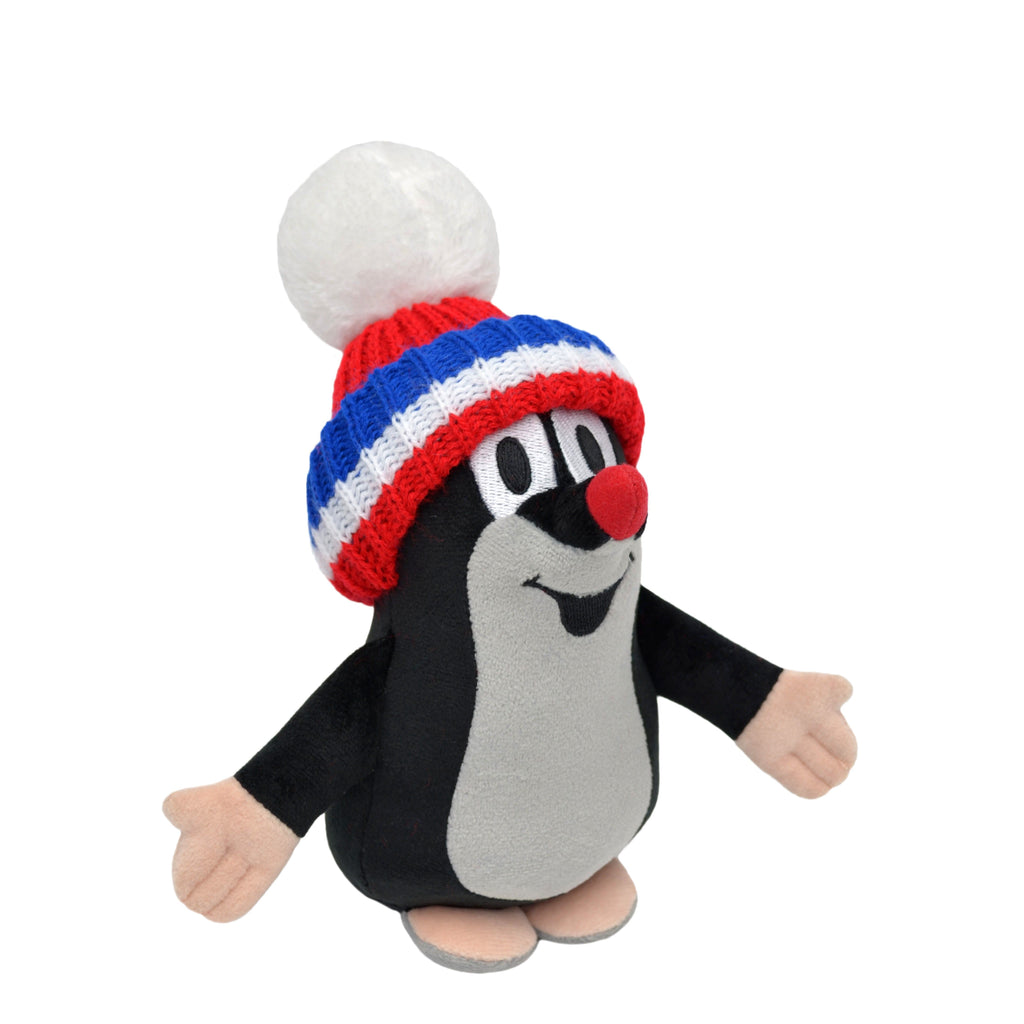 Plyšák Krtek s kulichem 20 cm