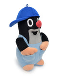 Stuffed Animal The Little Mole with Pants and Blue Baseball Cap 26 cm, Black / Blue Stuffed Animal - Pintado & Lacado
