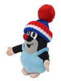 Stuffed Animal The Little Mole with Pants and Red/Blue Beanie 20 cm, Multicolour Stuffed Animal - Pintado & Lacado