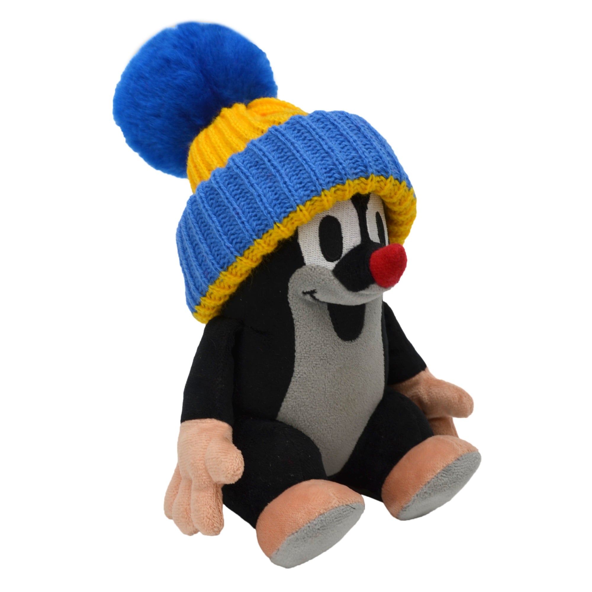 Plyšák Krtek s kulichem 20 cm