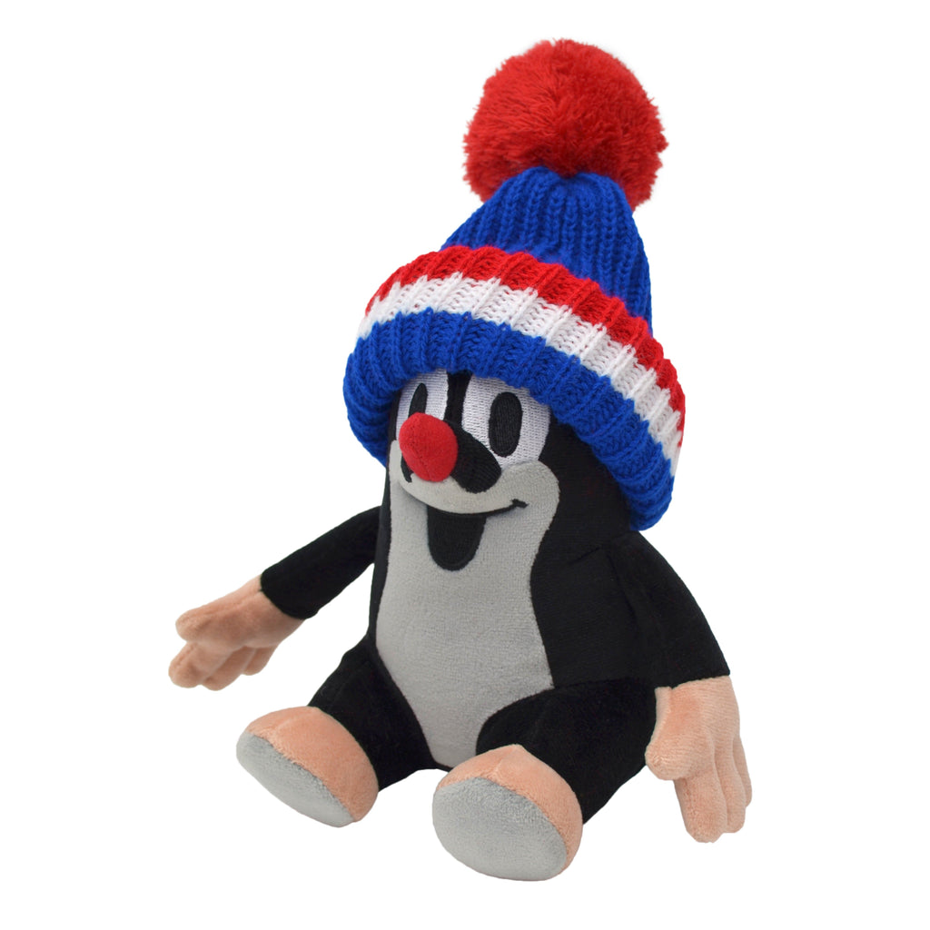 Plyšák Krtek s kulichem 20 cm