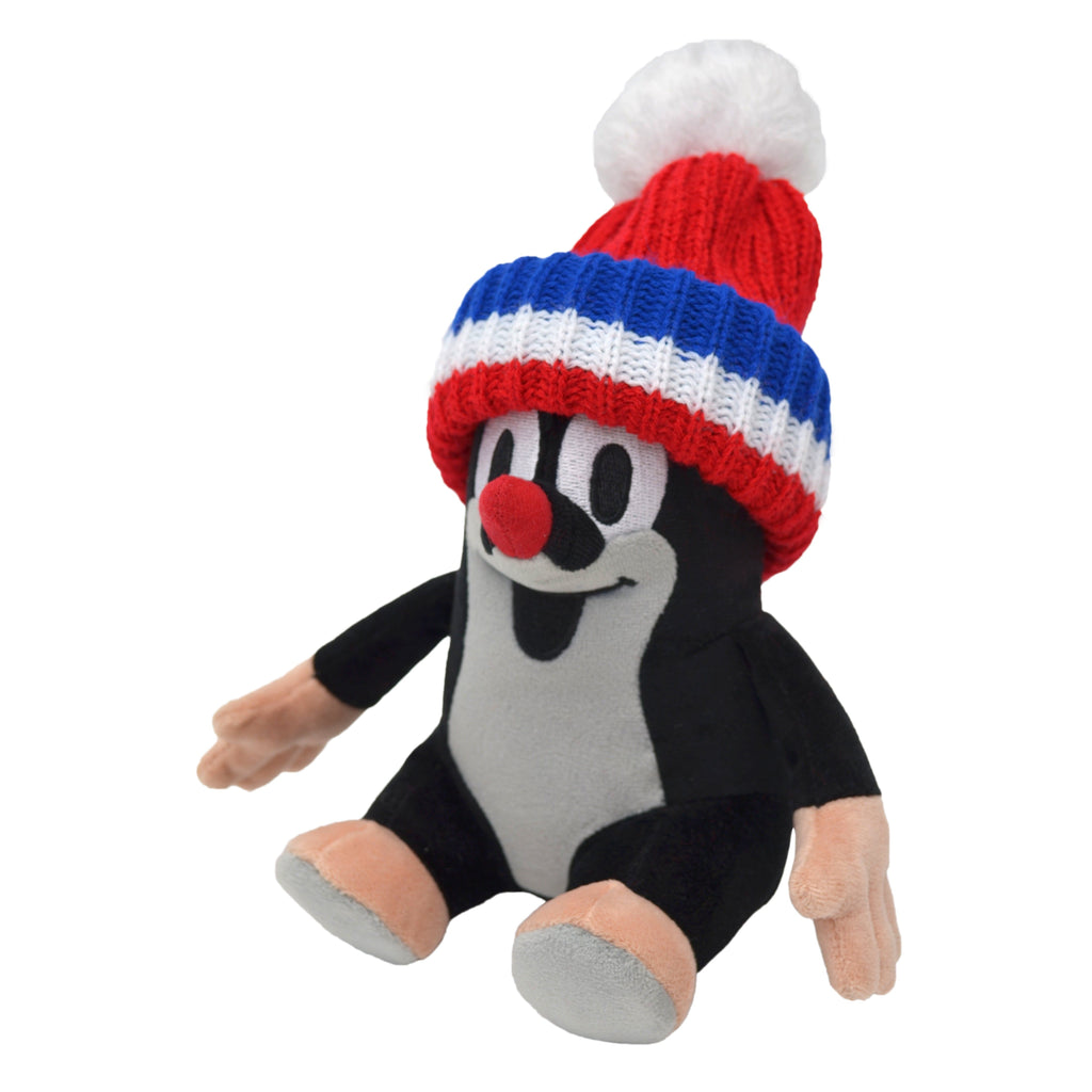 Plyšák Krtek s kulichem 20 cm