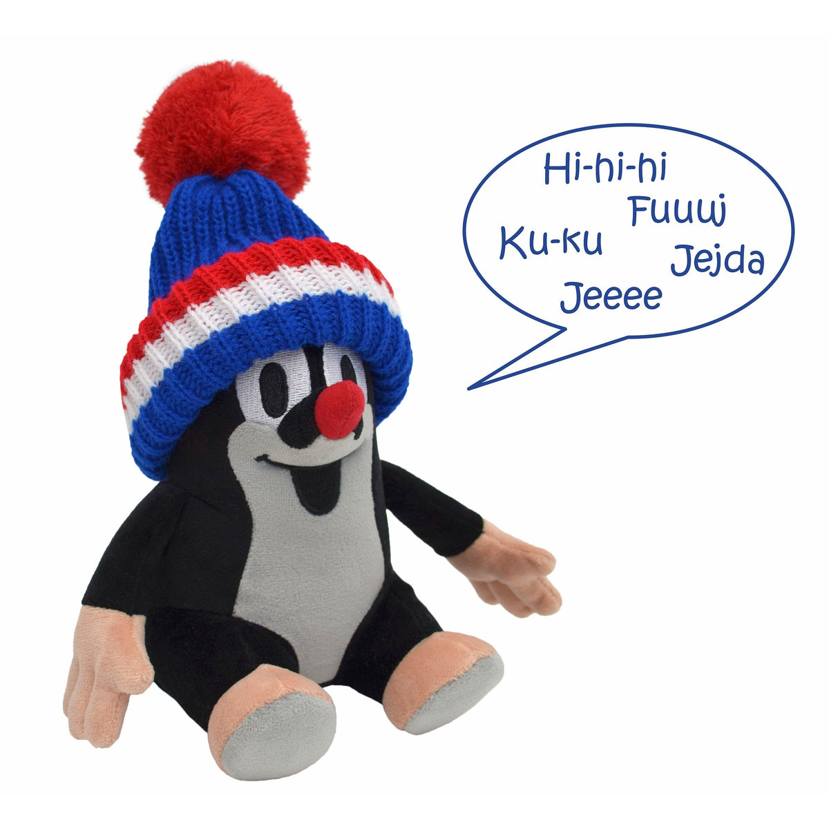 Plyšák Krtek s kulichem 20 cm