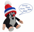 Stuffed Animal The Little Mole with Red/Blue Beanie 20 cm, Multicolour Stuffed Animal - Pintado & Lacado