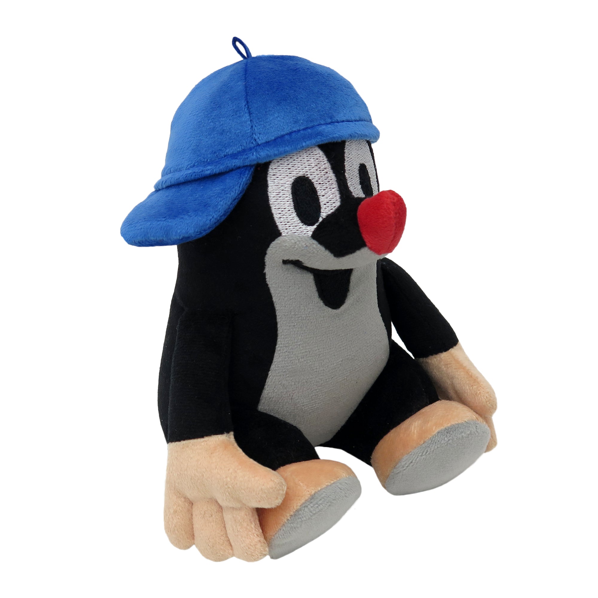 Kuscheltier Der kleine Maulwurf mit blauer Baseballmütze sitzt 16 cm, 48920E