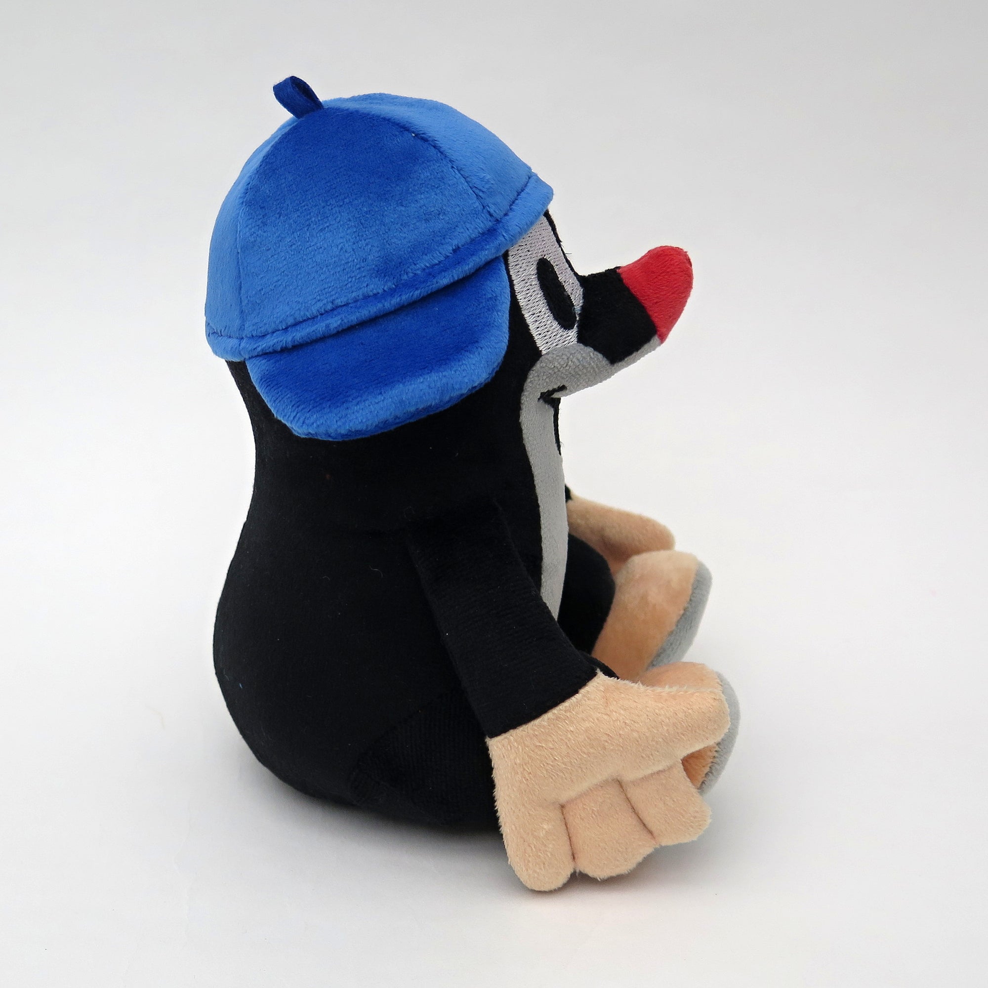 Kuscheltier Der kleine Maulwurf mit blauer Baseballmütze sitzt 16 cm, 48920E