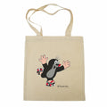 Tote Bag The Little Mole and Skating 42x38 cm, Beige / Black Tote Bag - Pintado & Lacado