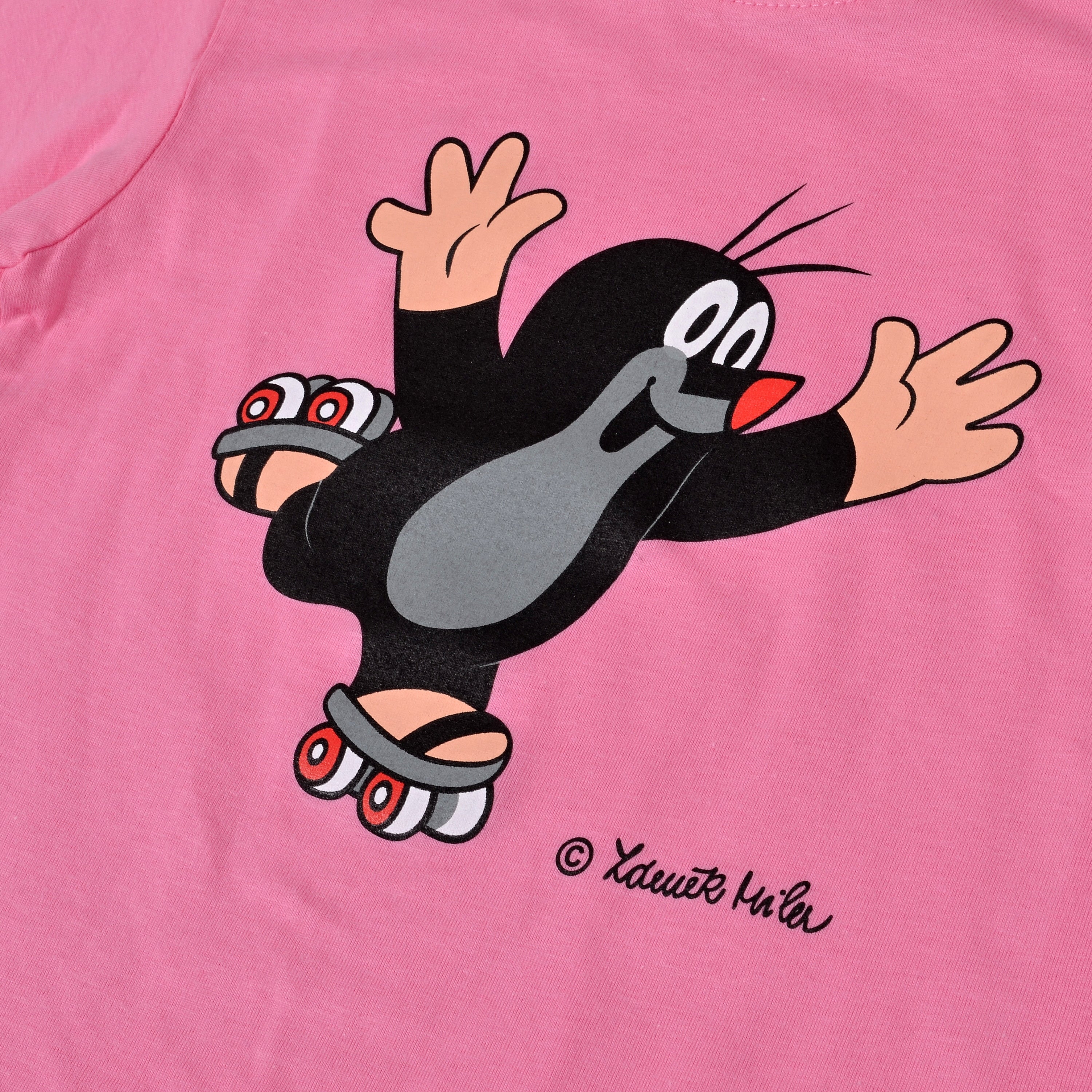 Kurzärmeliges T-shirt Der kleine Maulwurf und Rollschuhe Rosa 86-94, 78334B0