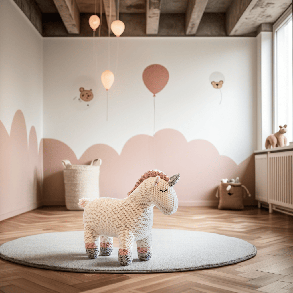 Kuscheltier Häkeltier Einhorn 46 cm Kuscheltier - Pintado & Lacado
