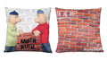 Cushion Pat and Mat 30x30, Multicolour Cushion - Pintado & Lacado