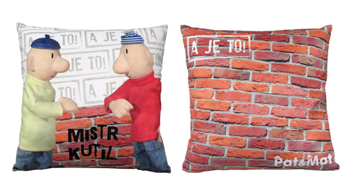 Cushion Pat and Mat 30x30, Multicolour Cushion - Pintado & Lacado