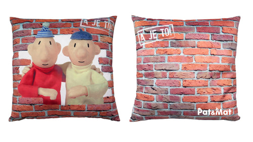 Cushion Pat and Mat 30x30, Multicolour Cushion - Pintado & Lacado