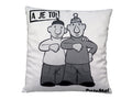 Cushion Pat and Mat 30x30, Black/White Cushion - Pintado & Lacado