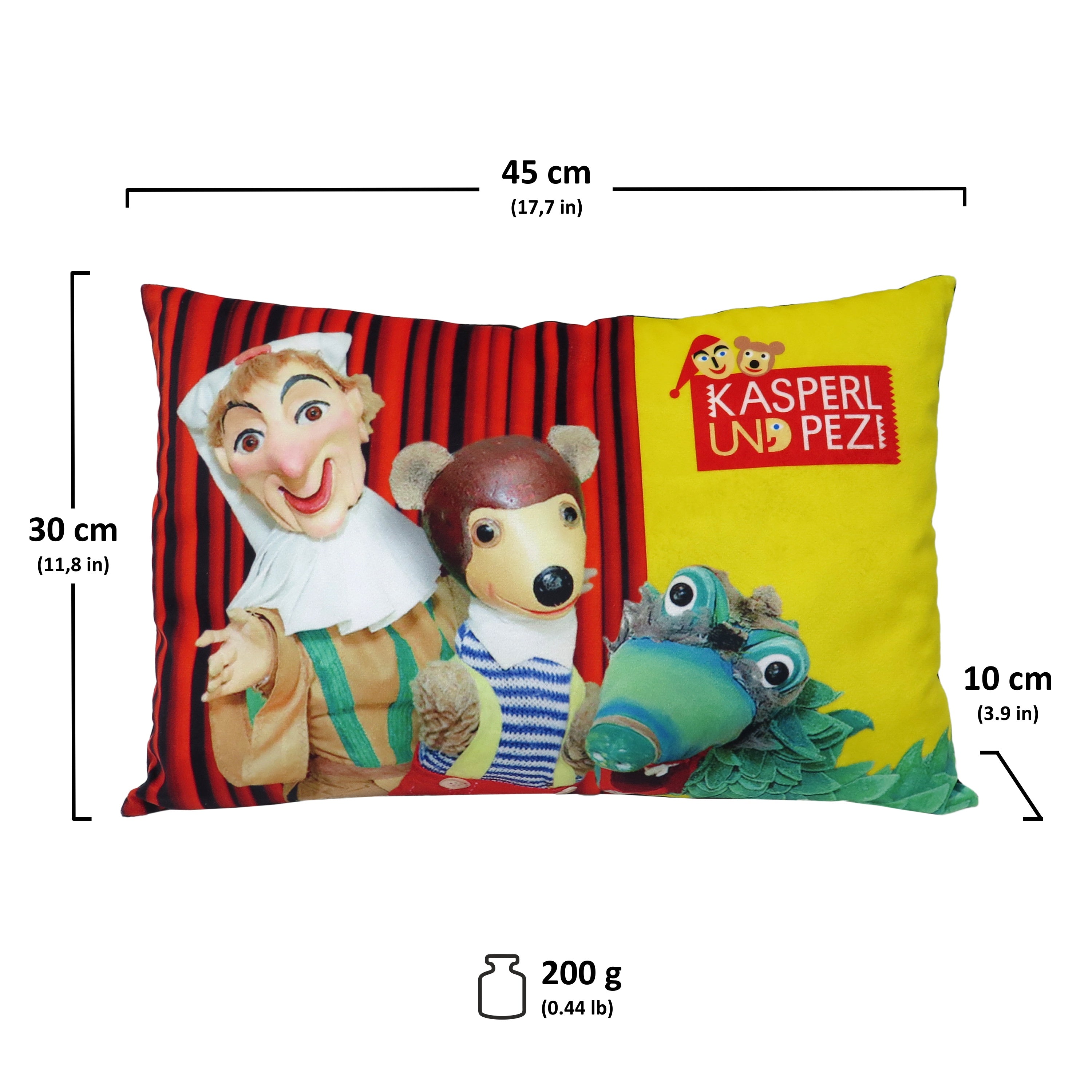 Dekokissen Kasperl und Pezi 45x30 cm, 99854A