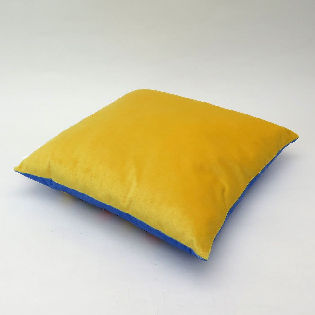 Cushion Kasperl and Pezi 30x30, Blue Cushion - Pintado & Lacado