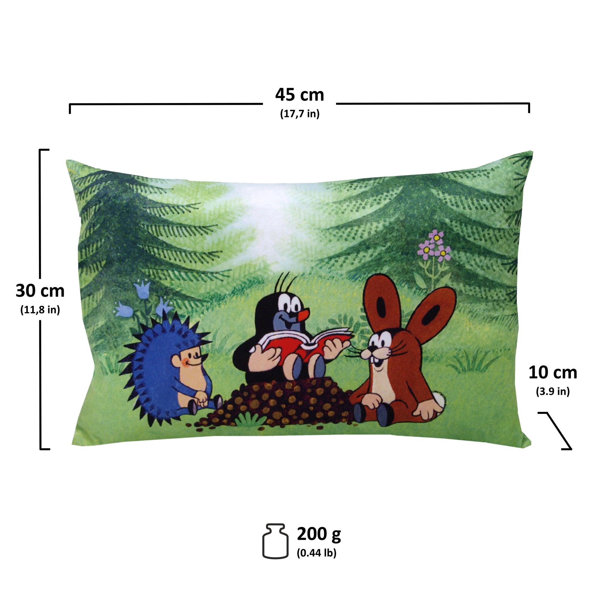 Dekokissen Der Kleine Maulwurf und Freunde 45x30 cm, 99914A