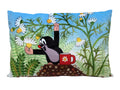 Cushion The Little Mole and Camomile 45x30, Multicolour Cushion - Pintado & Lacado