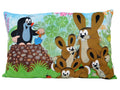 Cushion The Little Mole and Rabbits 45x30, Multicolour Cushion - Pintado & Lacado