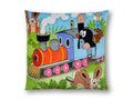Cushion The Little Mole and Train 30x30, Multicolour Cushion - Pintado & Lacado