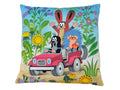 Cushion The Little Mole and Jeep 30x30, Multicolour Cushion - Pintado & Lacado
