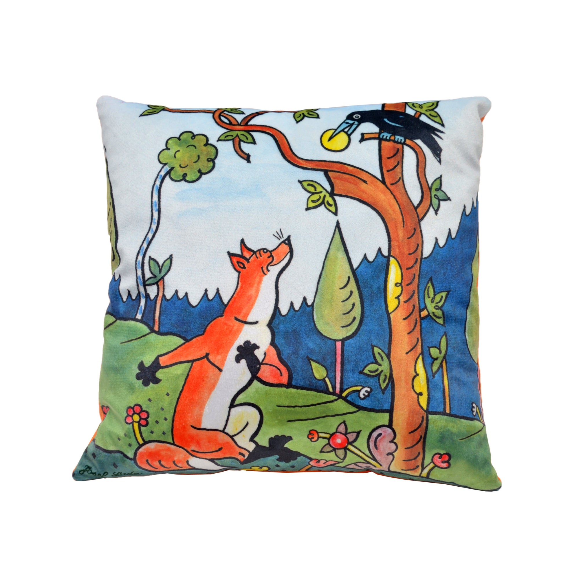 Dekokissen Fuchs und Käse 30x30 cm, 99958A