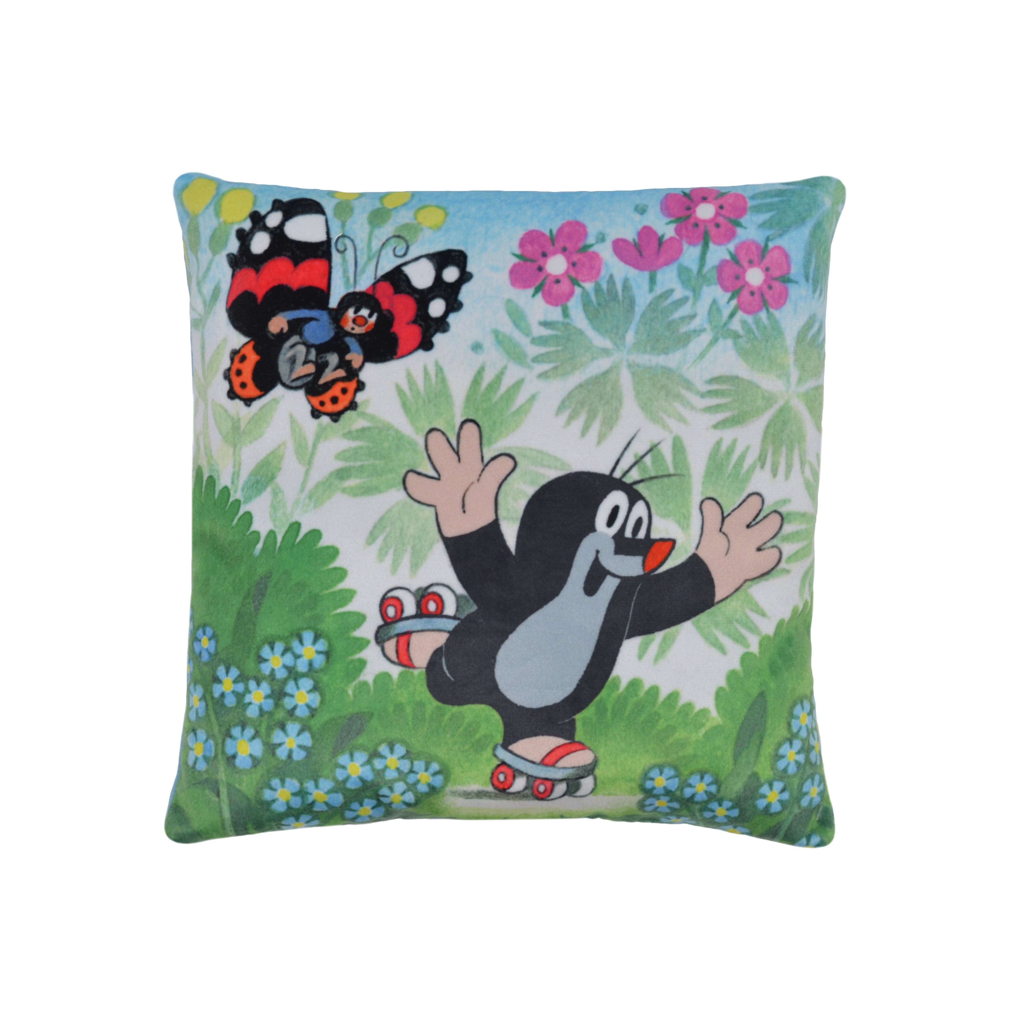 Dekokissen Der Kleine Maulwurf und Rollschuhe 25x25 cm, 99984B