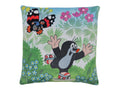 Cushion The Little Mole and Roller Skates 25x25, Multicolour Cushion - Pintado & Lacado