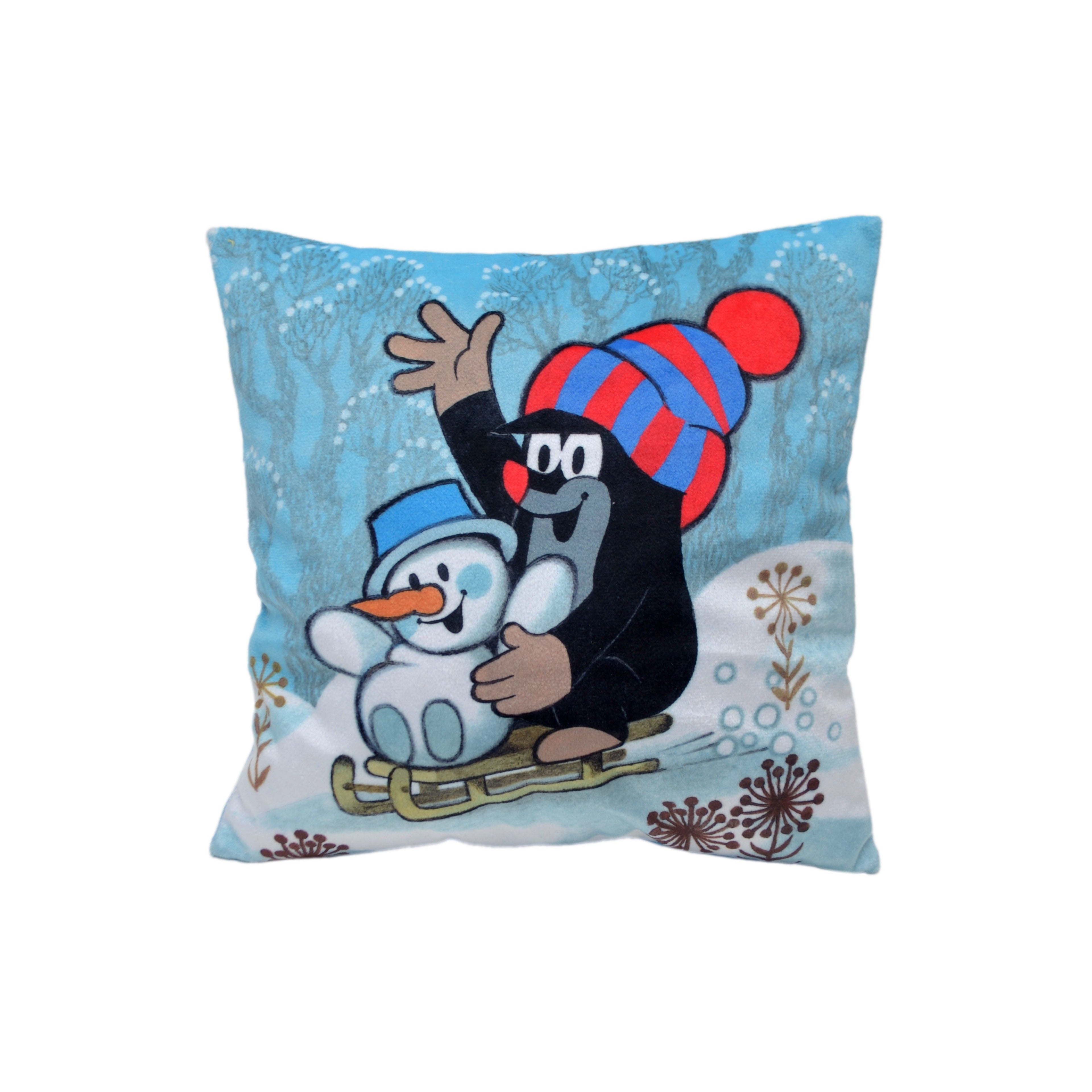 Dekokissen Der Kleine Maulwurf und Schneemann 25x25 cm, 99984H