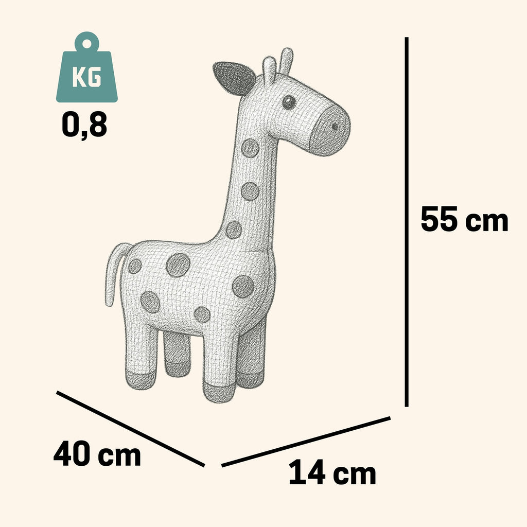 Set of 2 Stuffed Animals Giraffes Stuffed Animal - Pintado & Lacado