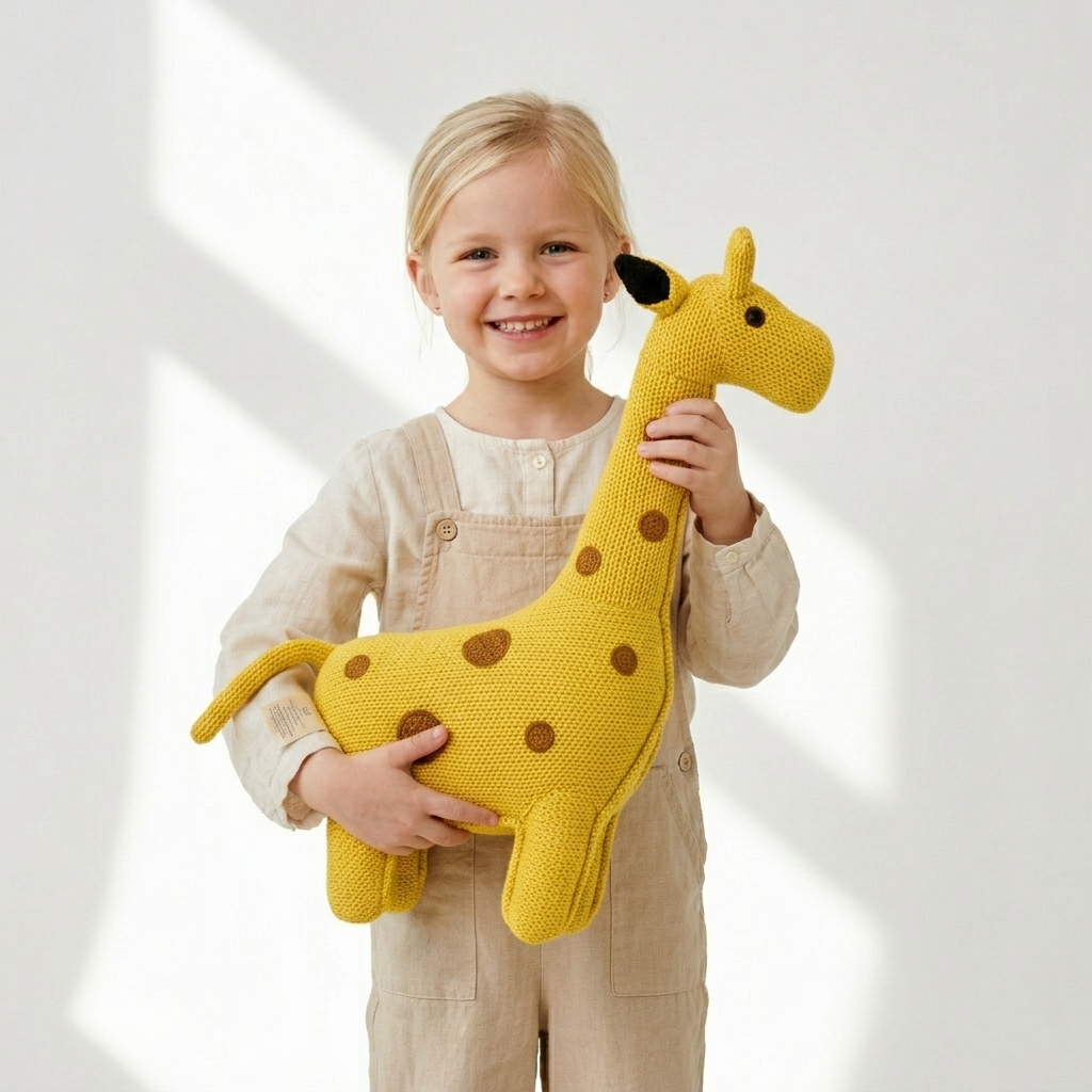 Crochet Stuffed Animal Giraffe 55 cm