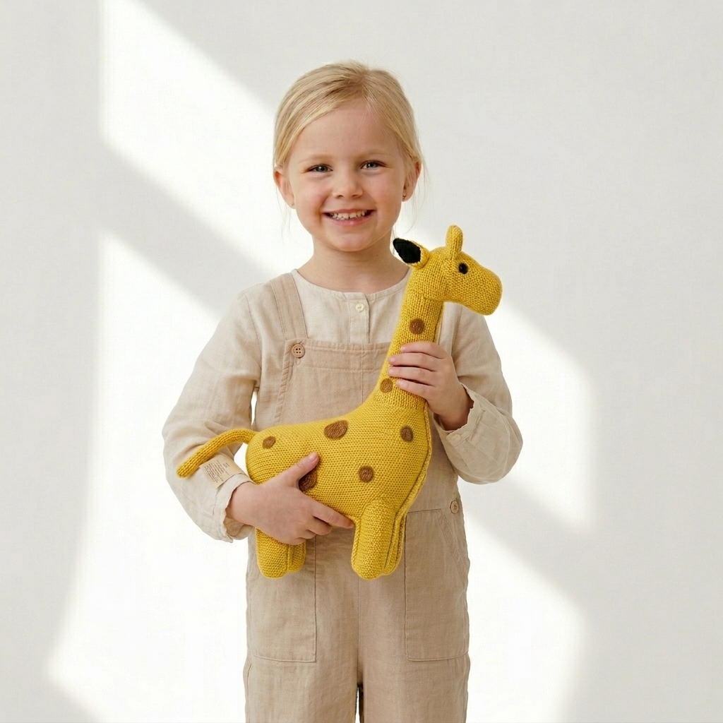 Crochet Stuffed Animal Giraffe 40 cm
