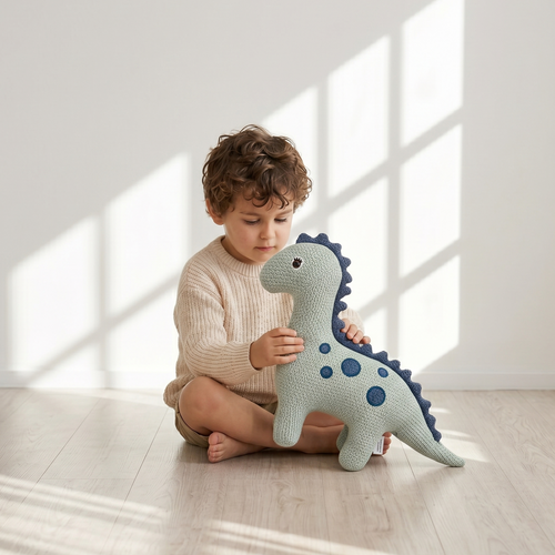 Crochet Stuffed Animal Dinosaur 45 cm
