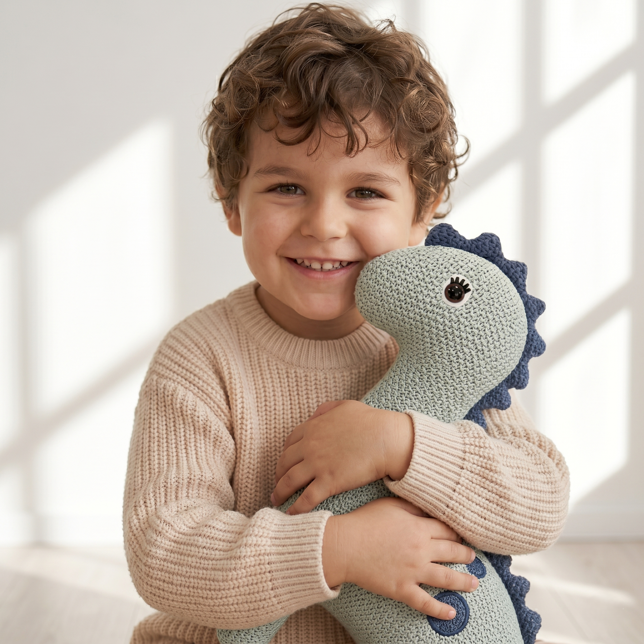 Crochet Stuffed Animal Dinosaur 45 cm
