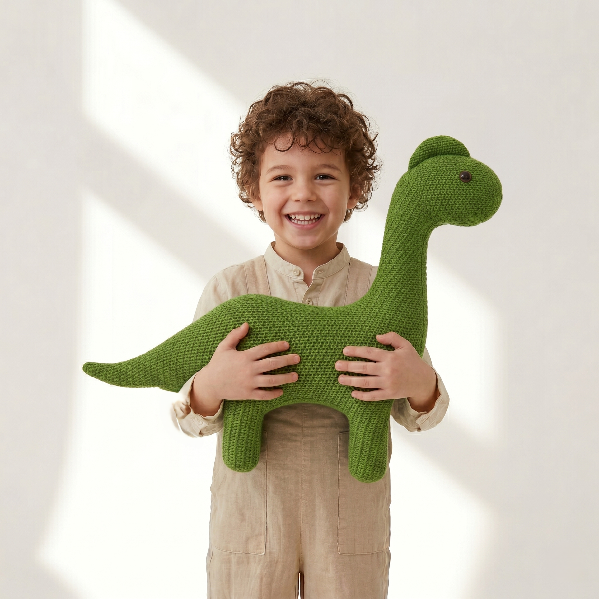 Crochet Stuffed Animal Dinosaur 42 cm