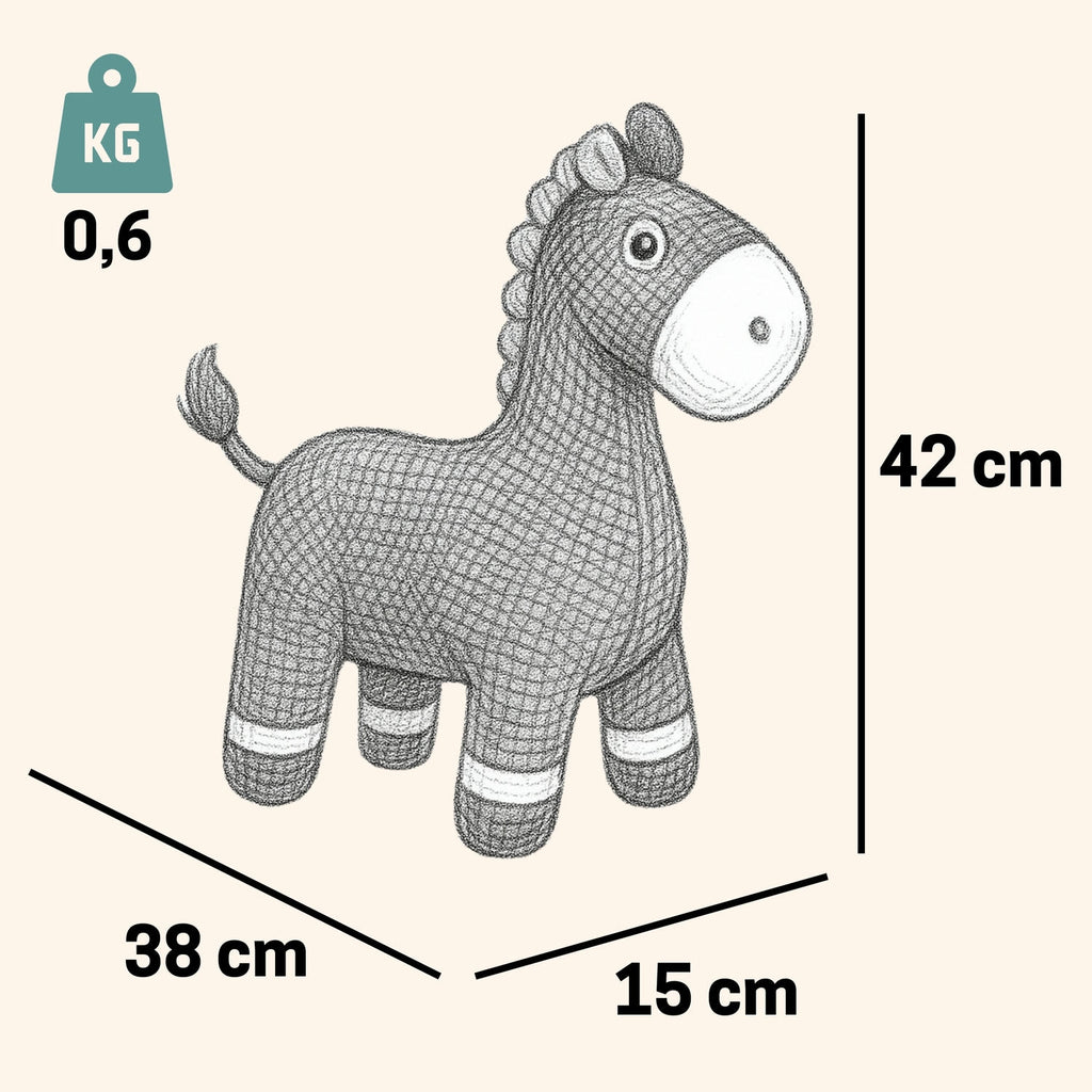 Kuscheltier Häkeltier Pferd 42 cm Kuscheltier - Pintado & Lacado