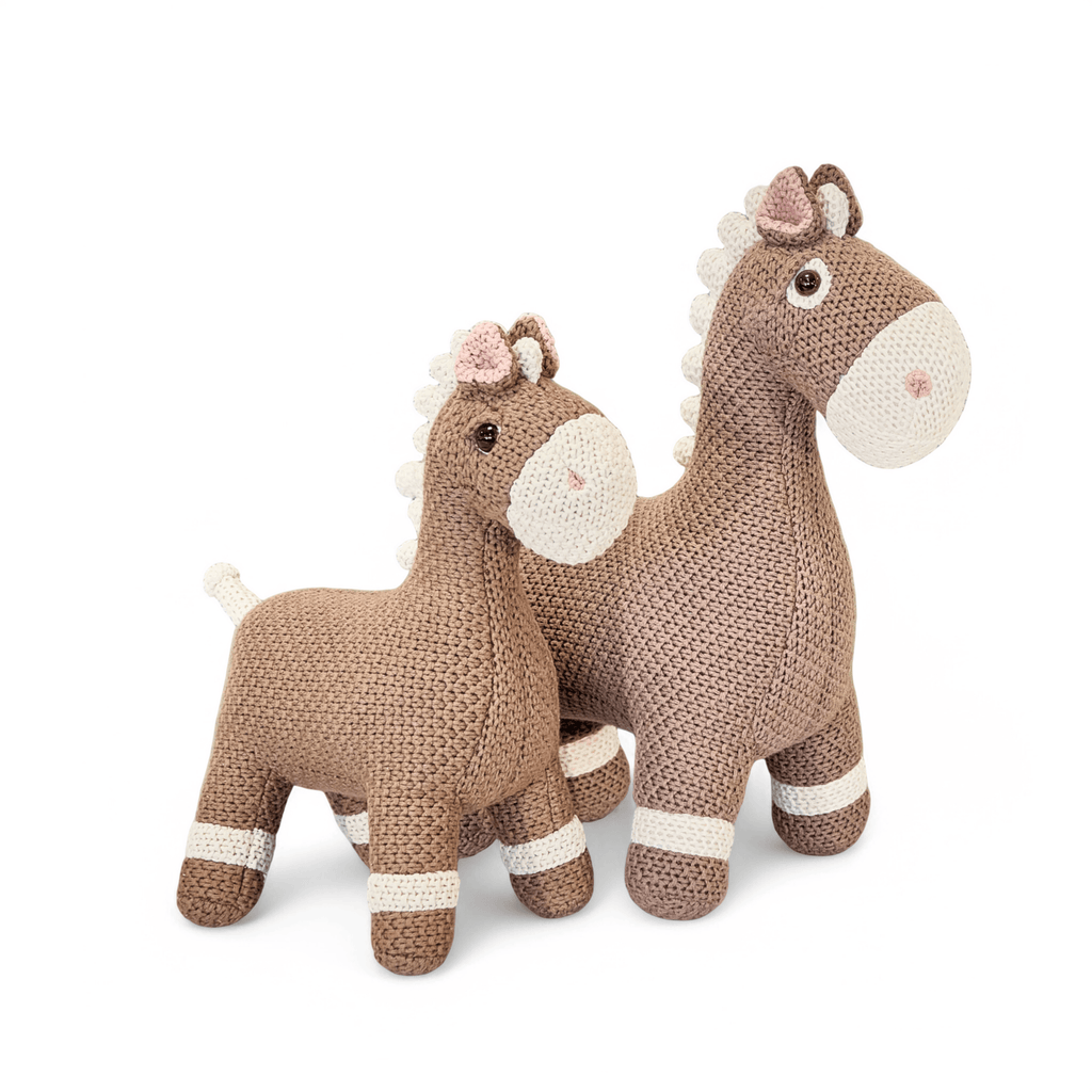 Set of 2 Stuffed Animals Horses Stuffed Animal - Pintado & Lacado