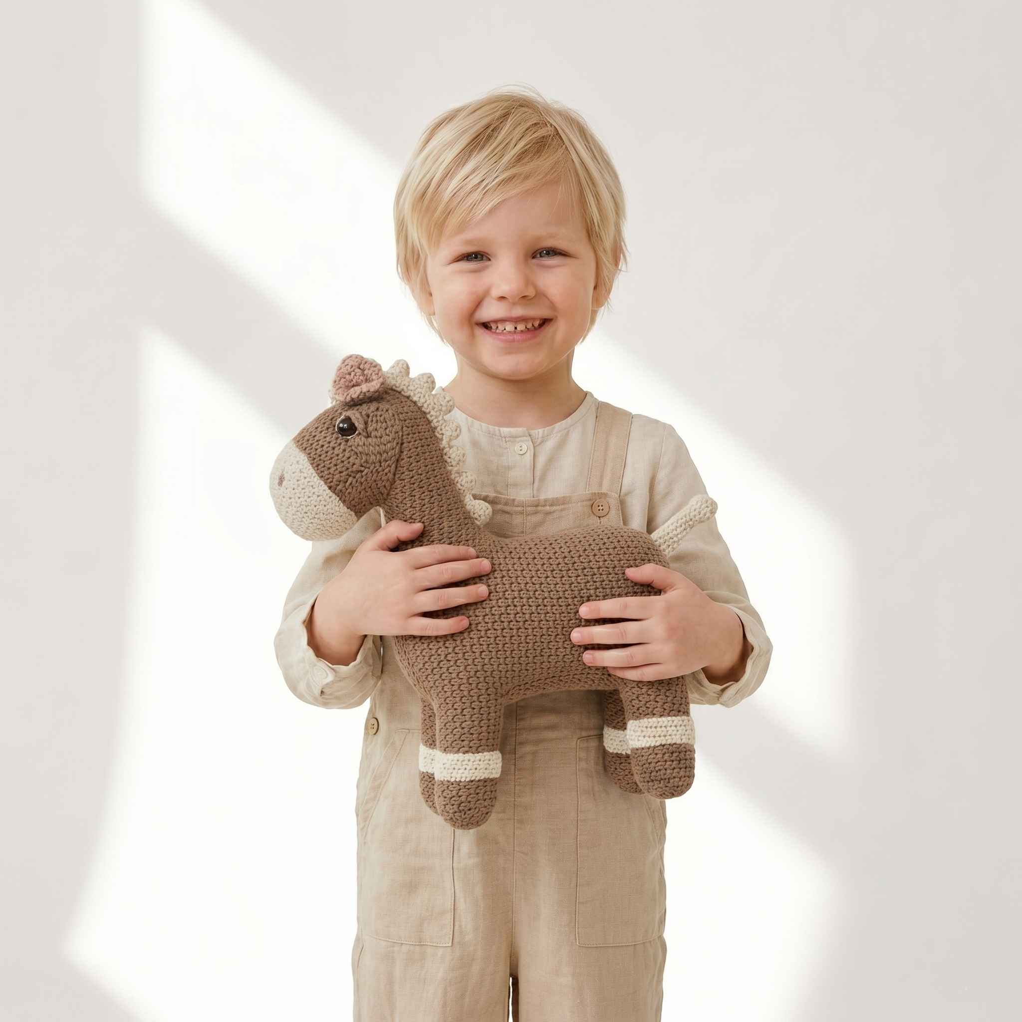 Crochet Stuffed Animal Horse 33 cm