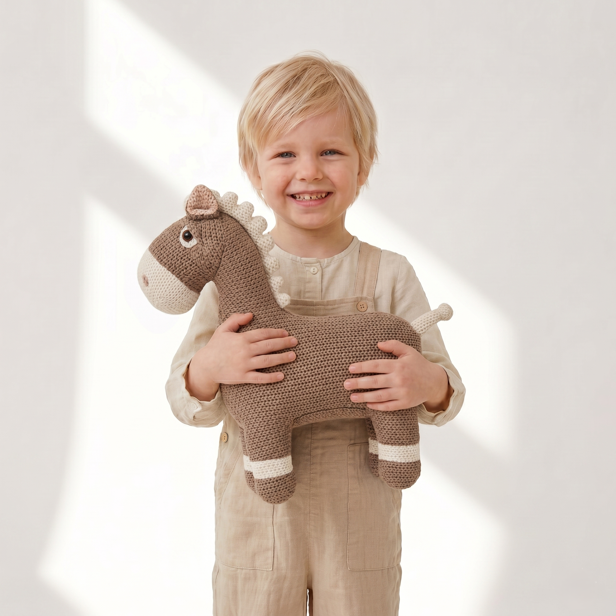 Crochet Stuffed Animal Horse 42 cm