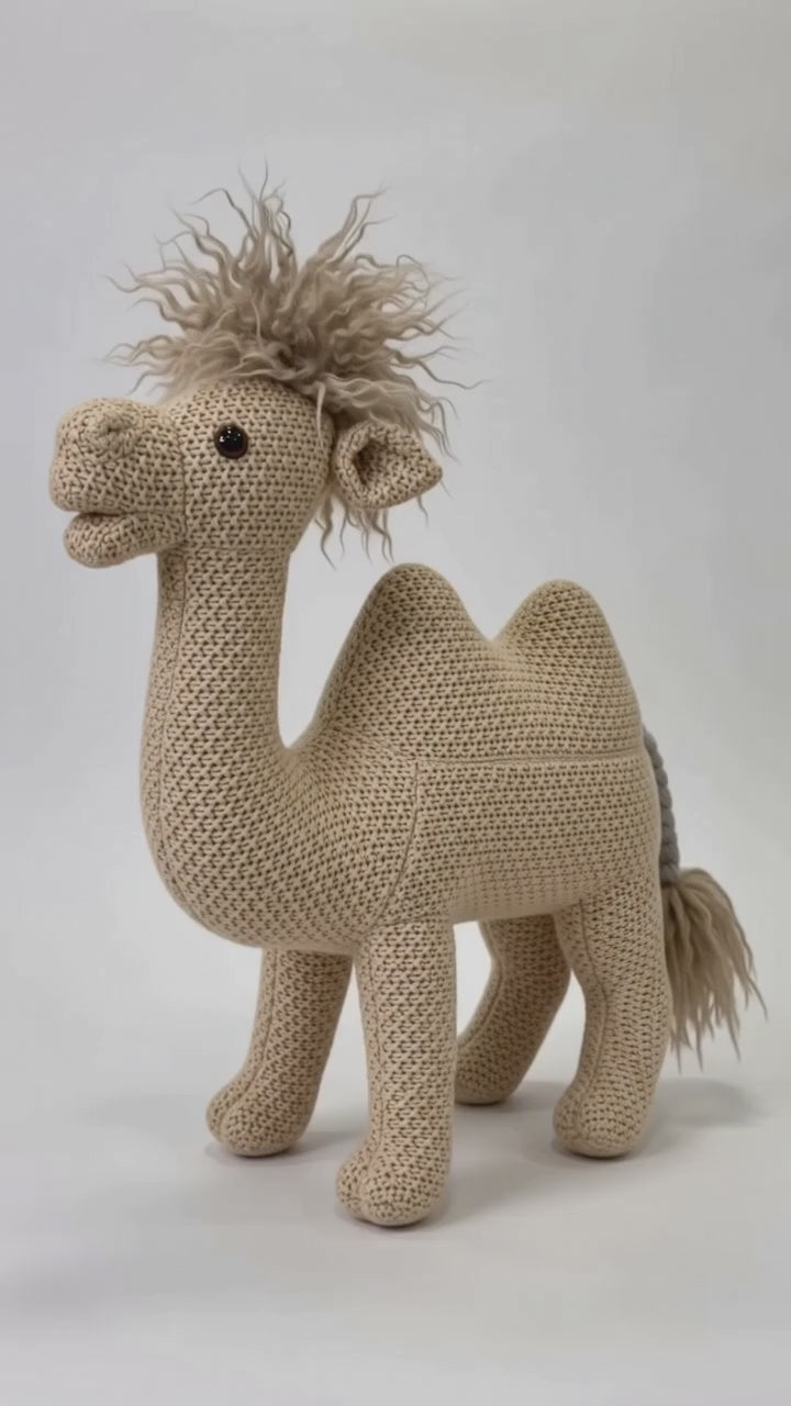 Knitted Stuffed Animal Camel 42 cm