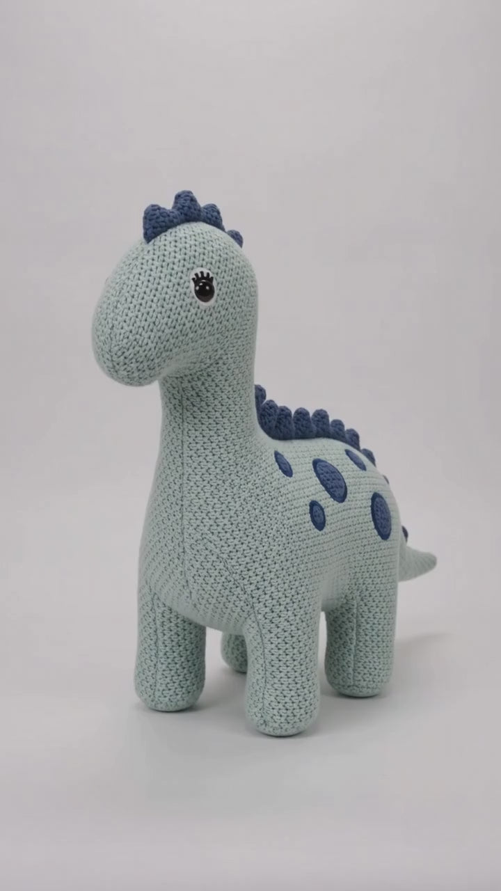 Knitted Stuffed Animal Dinosaur 45 cm