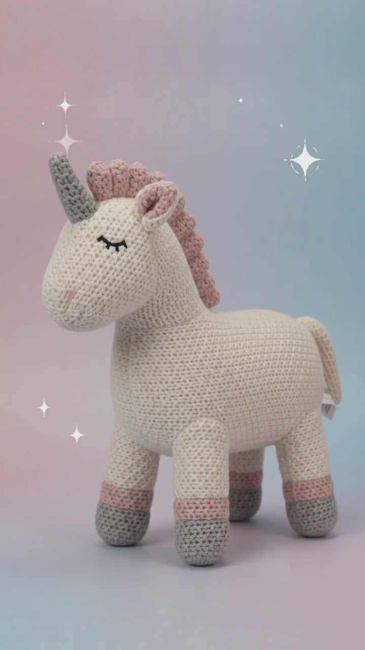 Häkeltier Einhorn 30 cm